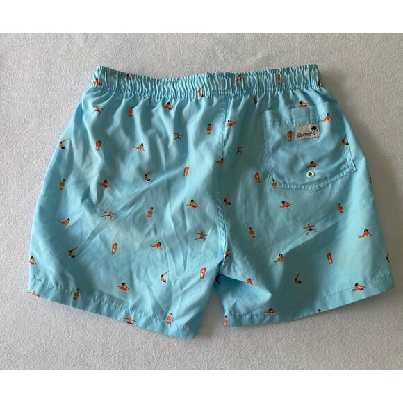 BOARDIES APPAREL Men’s Medium Yoga Poses Mesh Swim Shorts Quick Dry Drawstring - Picture 3 of 15